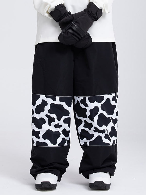 Damen Allwetter-Schneehose mit reflektierendem, stylischem Grafikmuster