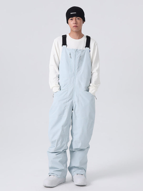 Men’s Searipe Unisex Urban Trek Durable Baggy Snow Bibs Overalls