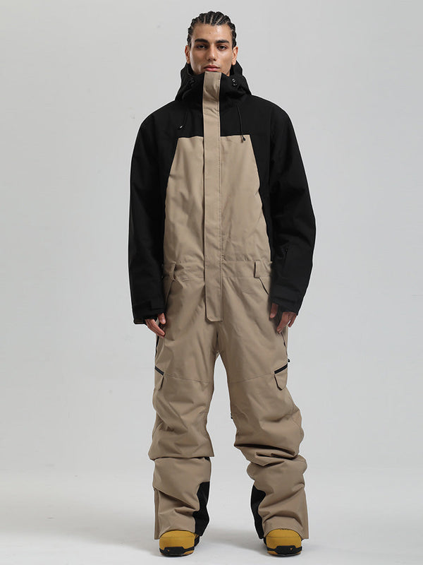 Herren Backcountry Explorer Einteiler Cargo-Skianzug Ganzkörper-Schneeanzug