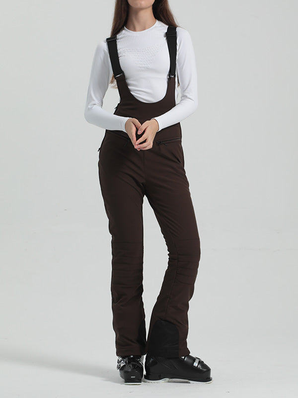 Gsou Snow Elegante Stretch-Skihose mit ausgestelltem Bein für Damen