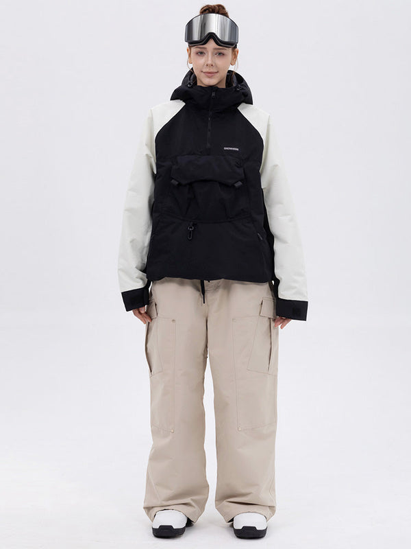 Women's Freestyle Mountain Camo Snow Suit – Bomber Jacket & Baggy Pants Set