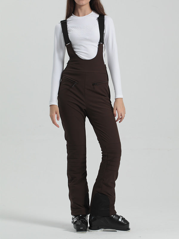 Gsou Snow Elegante Stretch-Skihose mit ausgestelltem Bein für Damen
