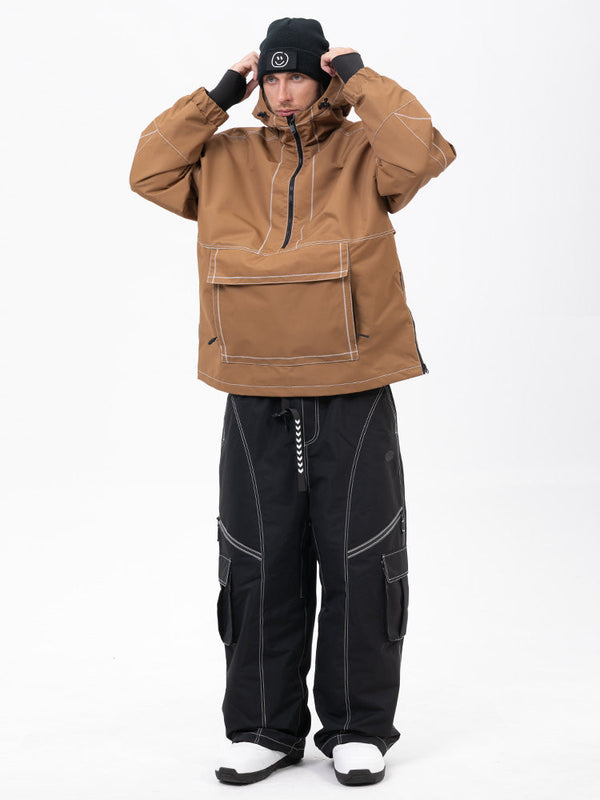 Mountain Vibe Pulloverjacke für Herren & Streetstorm Baggy-Schneehose Set