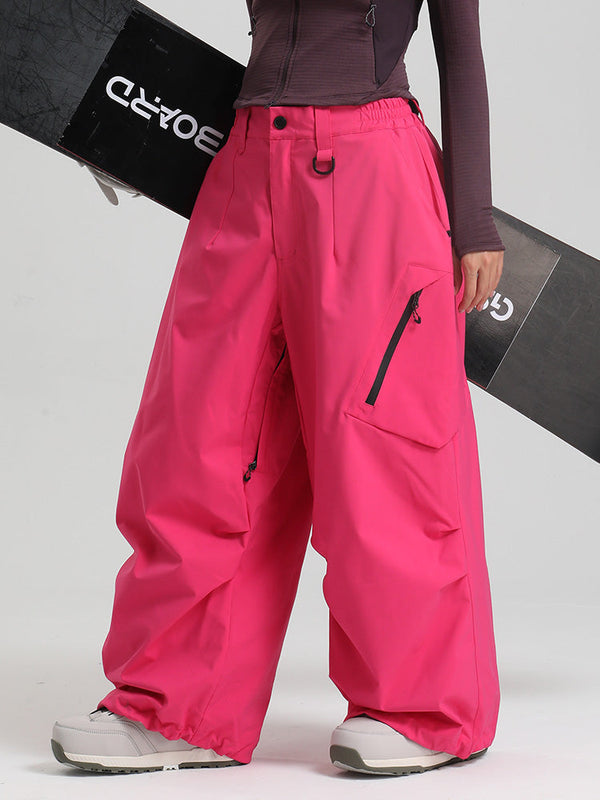 Gsou Snow Damen Strapazierfähige Urban Vibe All Function Baggy Schneehose