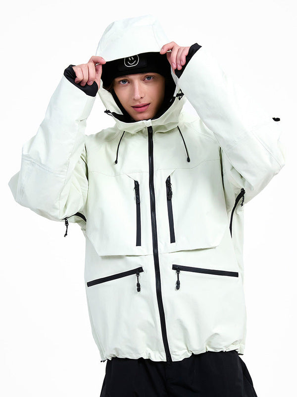 Strapazierfähige Herren-Skijacke von Steeze HypeShred, Baggy Utility Cargo