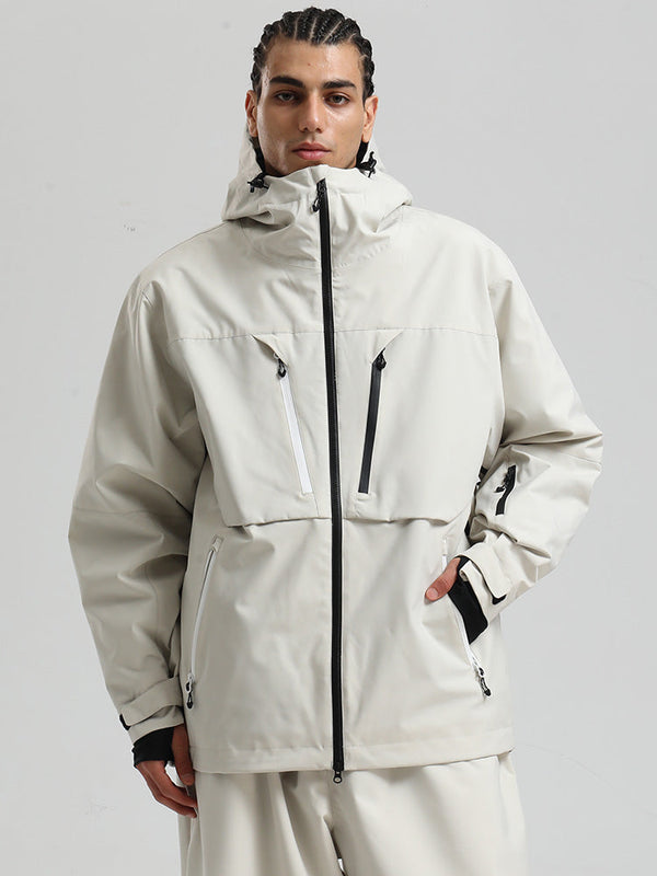 Gsou Snow Herren Langlebige Mountain Pro Winter Funktions-Cargo-Schneejacke