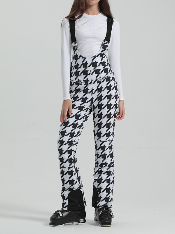 Gsou Snow Elegante Stretch-Skihose mit ausgestelltem Bein für Damen