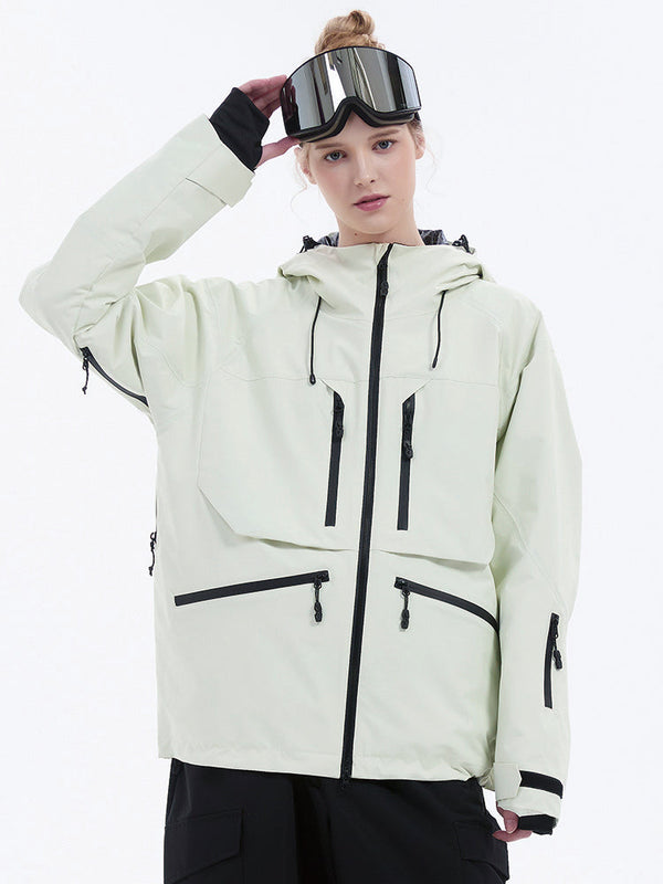 Strapazierfähige, locker sitzende Damen-Cargo-Schneejacke von Steeze HypeShred