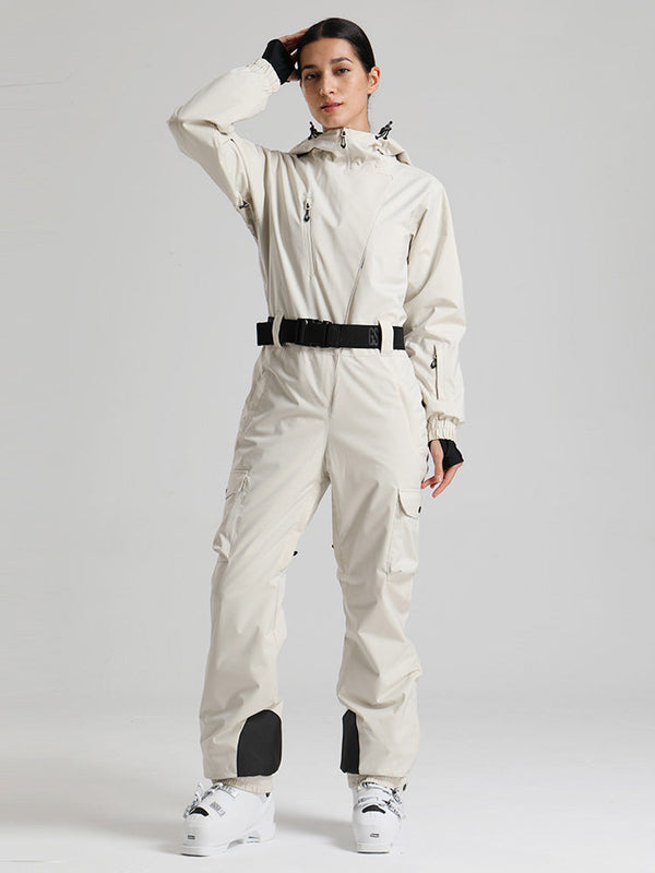 Gsou Snow Alpine Luxe Slim Fit Ganzkörper-Skioverall für Damen