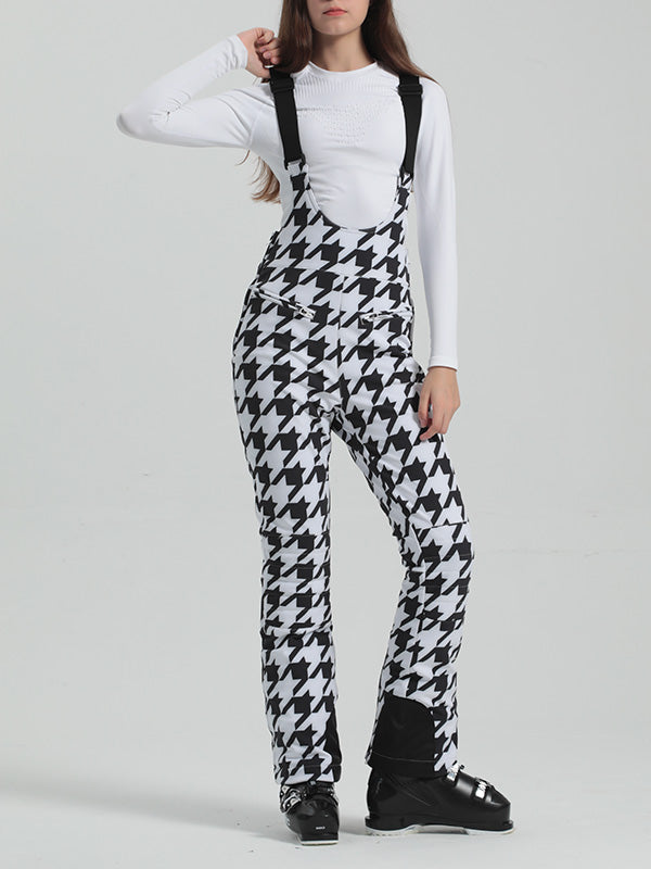 Gsou Snow Elegante Stretch-Skihose mit ausgestelltem Bein für Damen