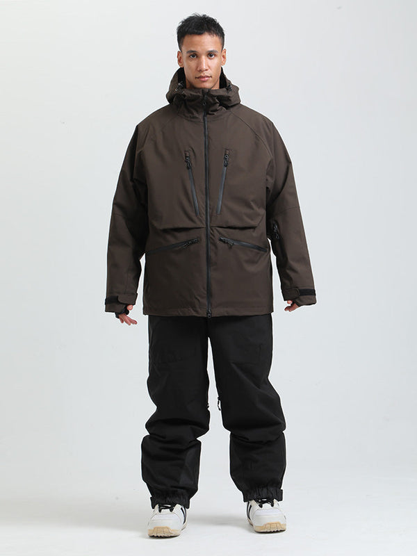 Gsou Herren-Schneeanzug, robust, Bergprofi, Allzweck, Cargo-Schneeanzug