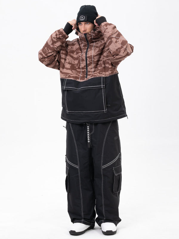 Mountain Vibe Pulloverjacke für Herren & Streetstorm Baggy-Schneehose Set