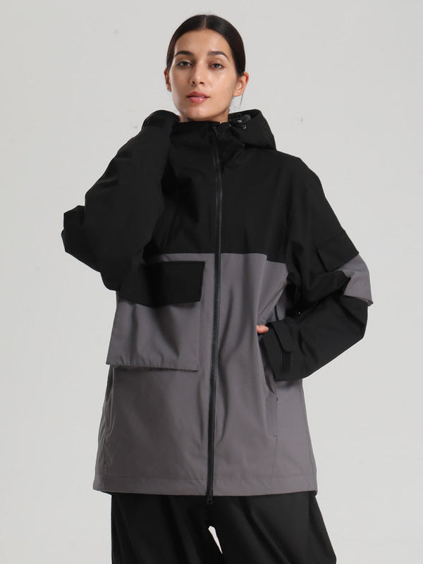 Women's Gsou Snow Terrain Flow FlexZip Hybrid Cargo Snowboard Jacket
