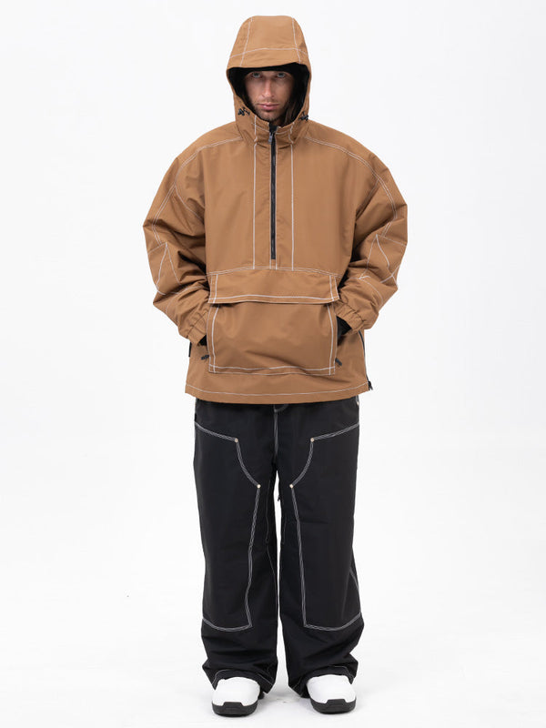 Mountain Vibe Pulloverjacke für Herren & Urban Freerider Baggy-Schneehose Set