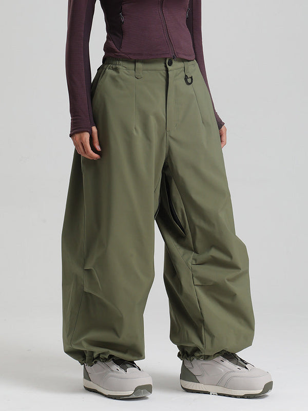 Gsou Snow Damen Strapazierfähige Urban Vibe All Function Baggy Schneehose
