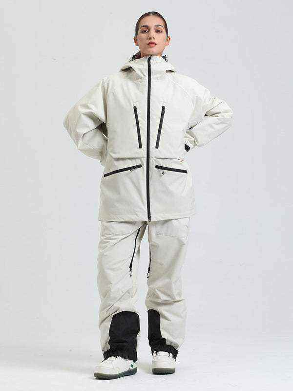 Gsou Damen-Schneeanzug, robust, Bergprofi, Allzweck, Cargo-Schneeanzug