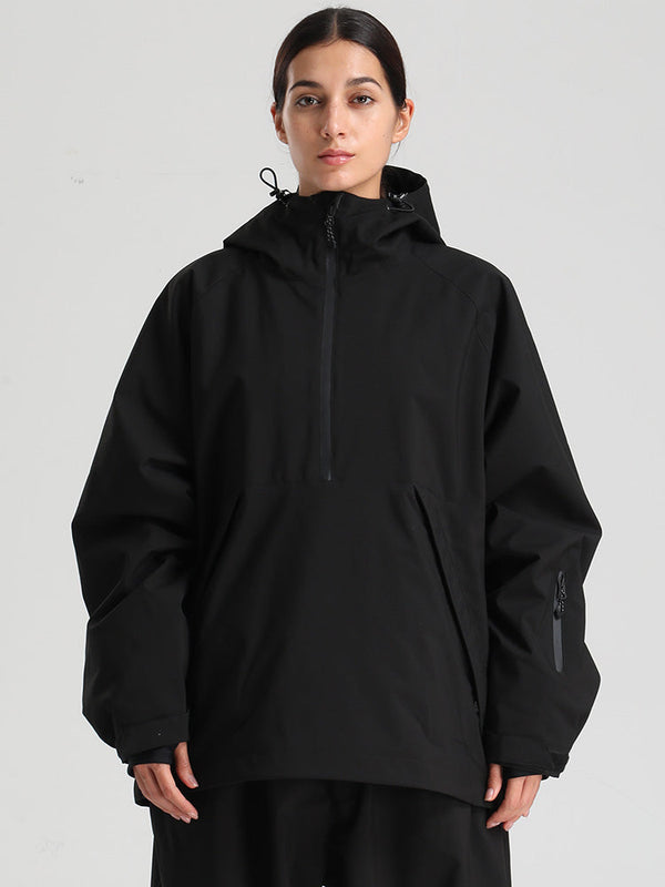 Gsou Snow Damen-Snowboardjacke im urbanen Stil, Pullover-Anorak, Snowboardjacke