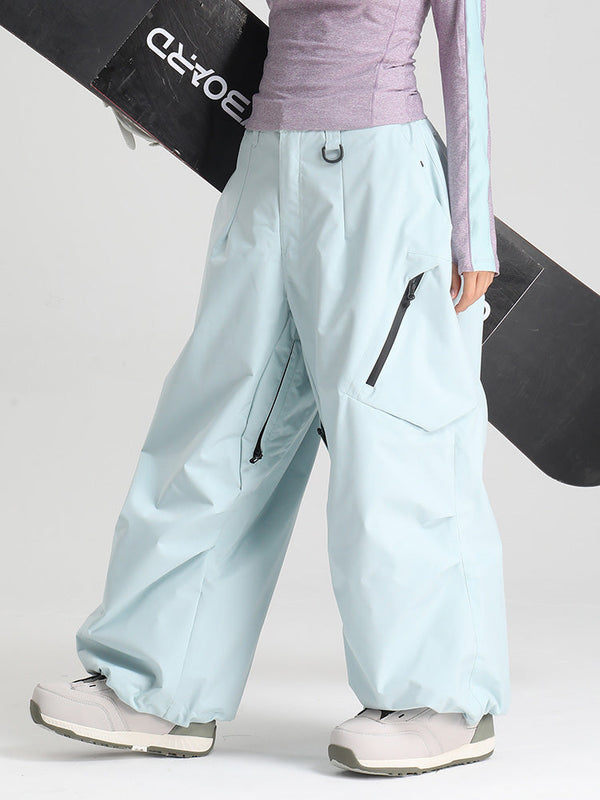 Gsou Snow Damen Strapazierfähige Urban Vibe All Function Baggy Schneehose