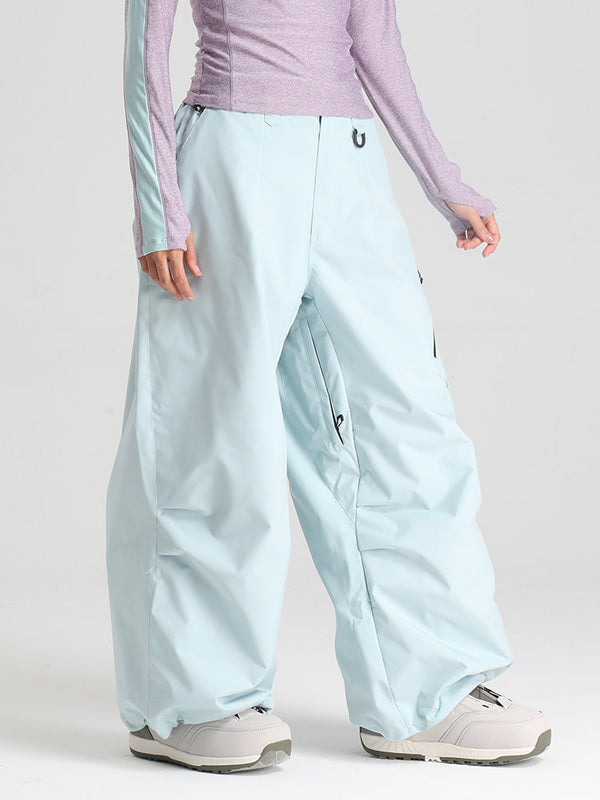 Gsou Snow Damen Strapazierfähige Urban Vibe All Function Baggy Schneehose