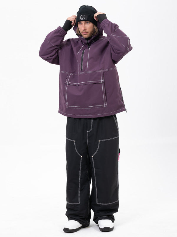 Mountain Vibe Pulloverjacke für Herren & Urban Freerider Baggy-Schneehose Set