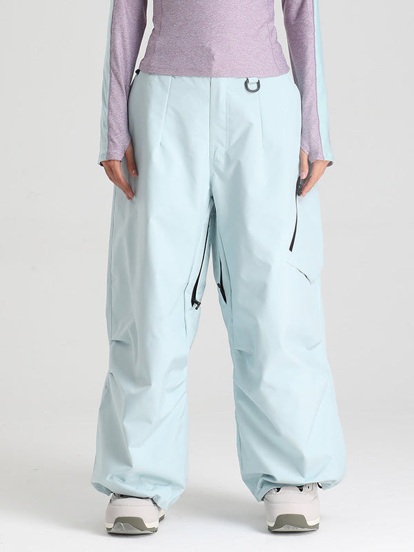 Gsou Snow Damen Strapazierfähige Urban Vibe All Function Baggy Schneehose