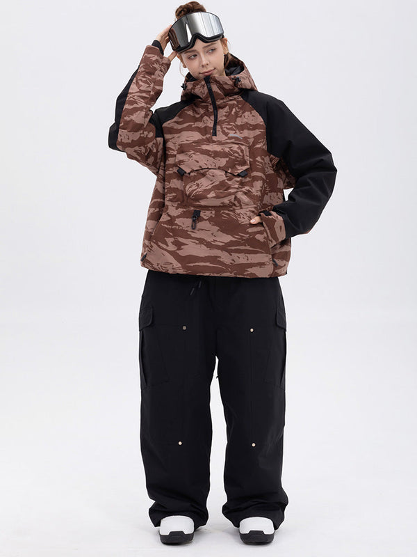 Freestyle-Skianzug für Damen im Bergtarn-Look – Bomberjacke & Baggy-Hose-Set