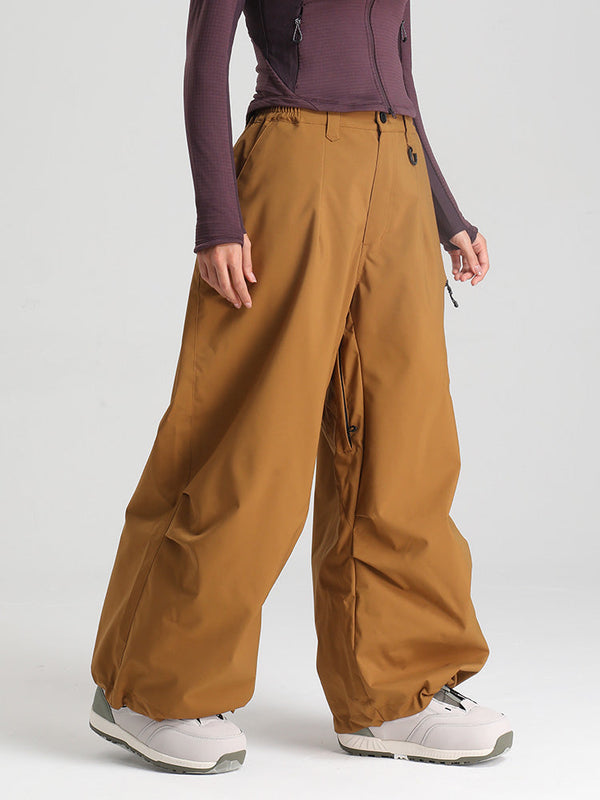 Gsou Snow Damen Strapazierfähige Urban Vibe All Function Baggy Schneehose