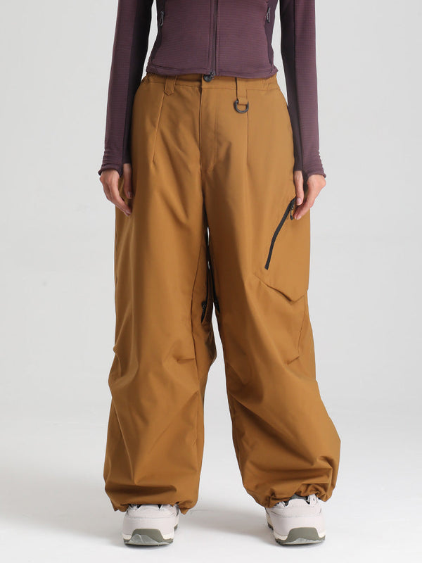 Gsou Snow Damen Strapazierfähige Urban Vibe All Function Baggy Schneehose
