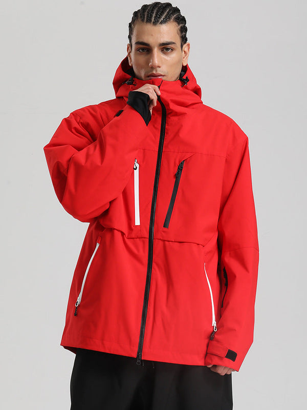 Gsou Snow Herren Langlebige Mountain Pro Winter Funktions-Cargo-Schneejacke