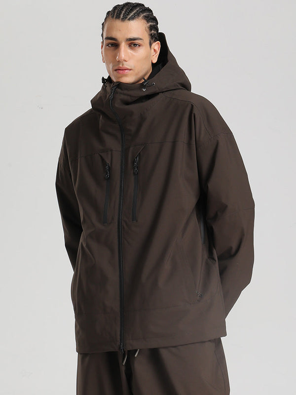 Gsou Snow Herren-Schneejacke, strapazierfähig, Mountain Pro, isoliert, winddicht