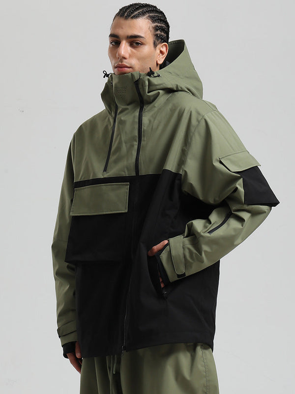 Gsou Snow Terrain Flow FlexZip Hybrid Cargo Snowboardjacke für Herren