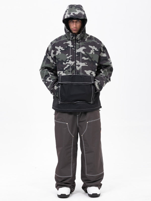 Mountain Vibe Pulloverjacke für Herren & Urban Freerider Baggy-Schneehose Set