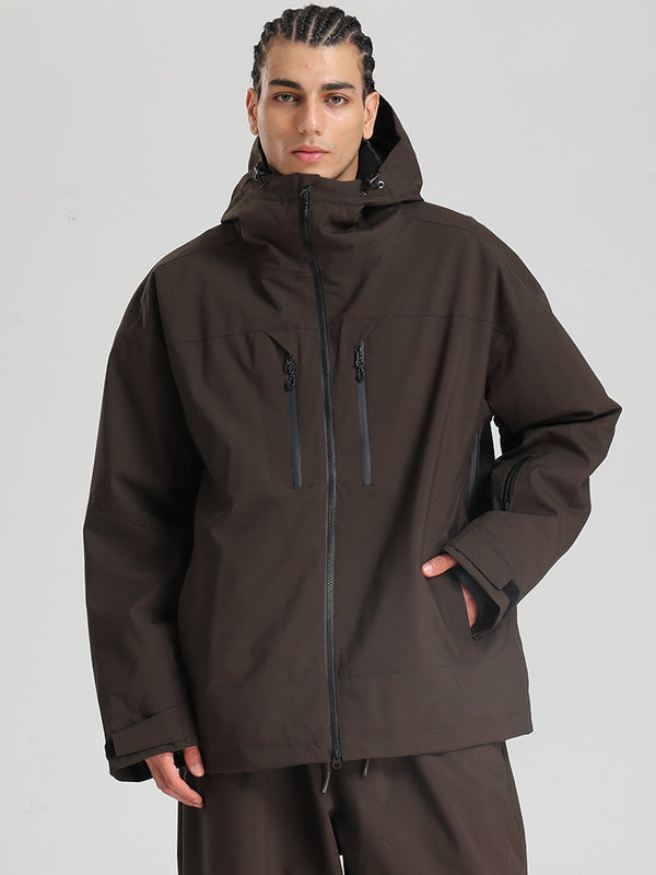 Gsou Snow Herren-Schneejacke, strapazierfähig, Mountain Pro, isoliert, winddicht