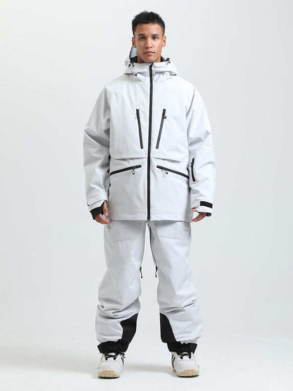 Gsou Herren-Schneeanzug, robust, Bergprofi, Allzweck, Cargo-Schneeanzug