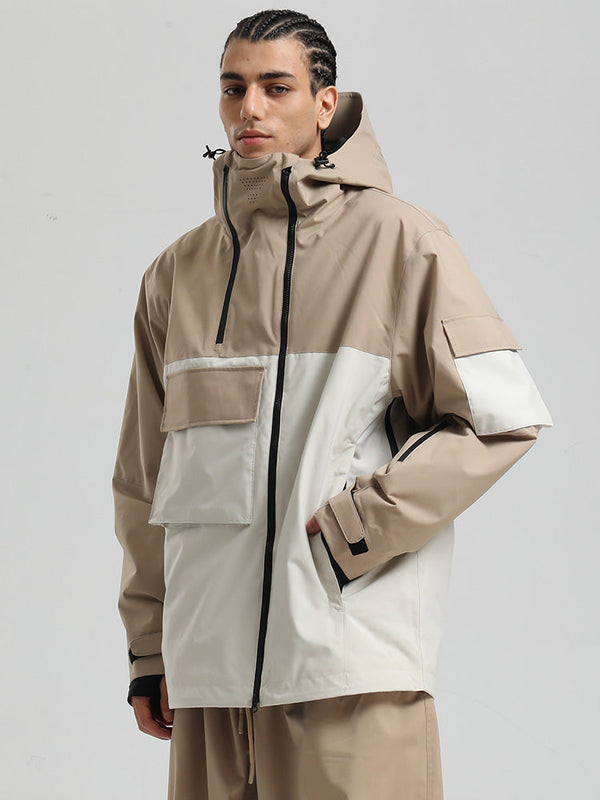 Gsou Snow Terrain Flow FlexZip Hybrid Cargo Snowboardjacke für Herren