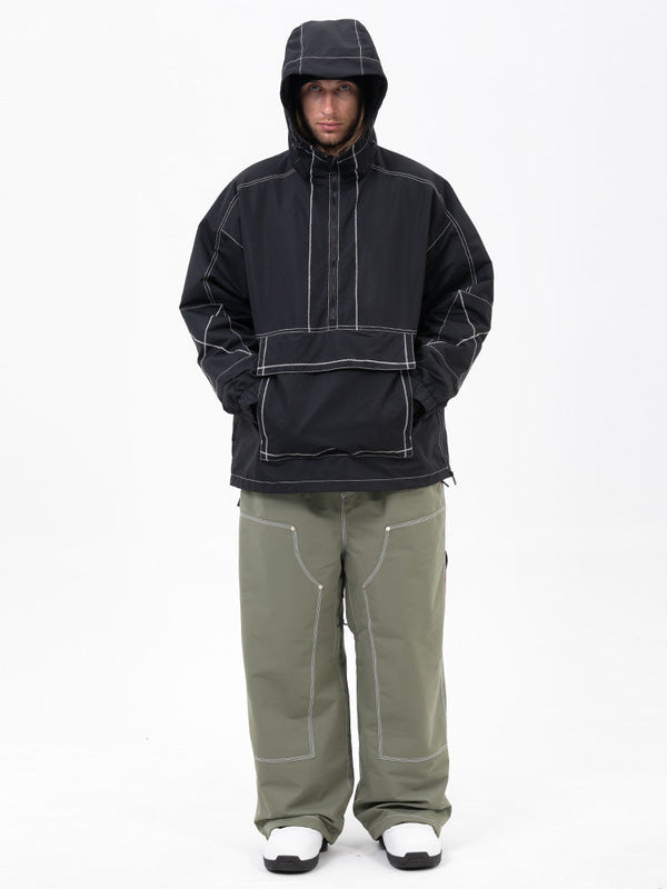 Mountain Vibe Pulloverjacke für Herren & Urban Freerider Baggy-Schneehose Set