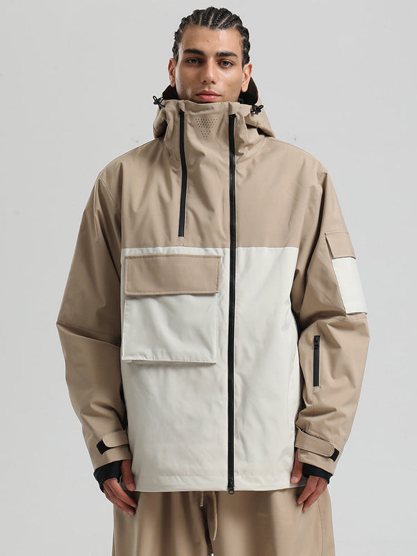 Gsou Snow Terrain Flow FlexZip Hybrid Cargo Snowboardjacke für Herren