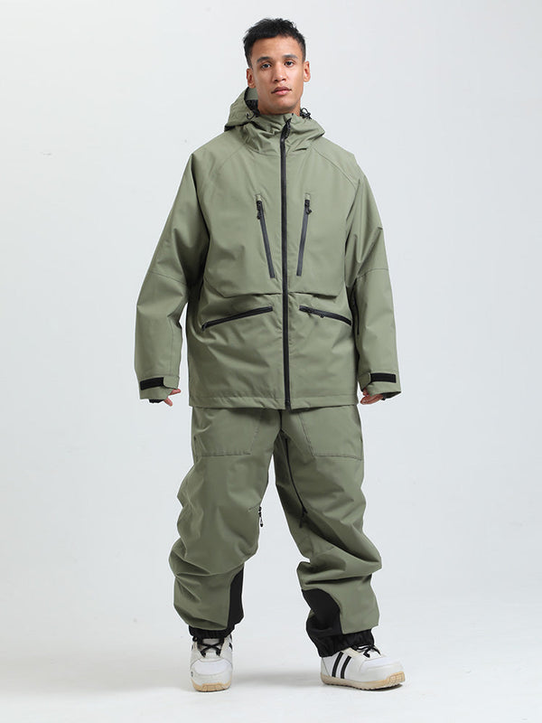 Gsou Herren-Schneeanzug, robust, Bergprofi, Allzweck, Cargo-Schneeanzug