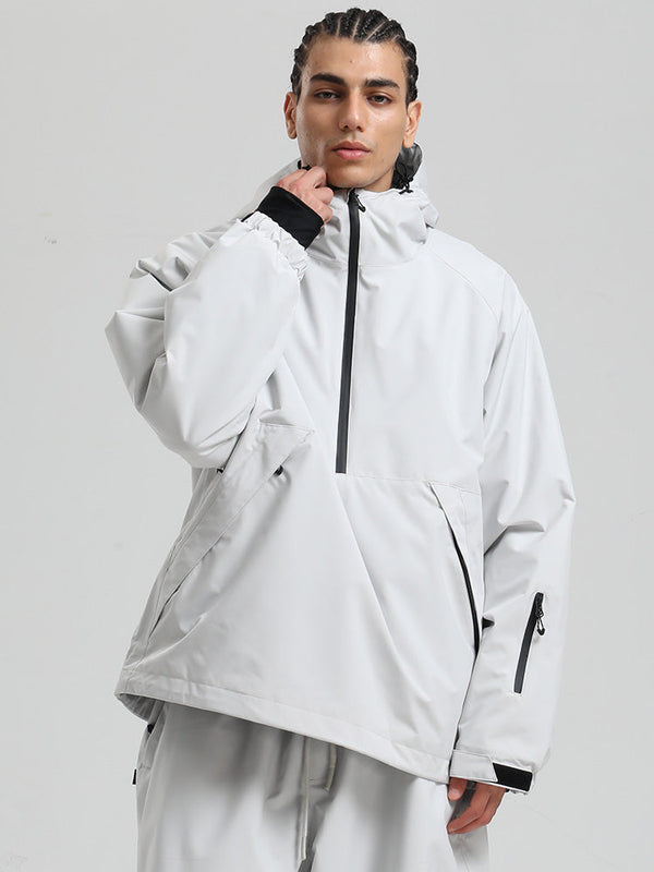 Gsou Snow Herren-Snowboardjacke im urbanen Stil, Pullover-Anorak