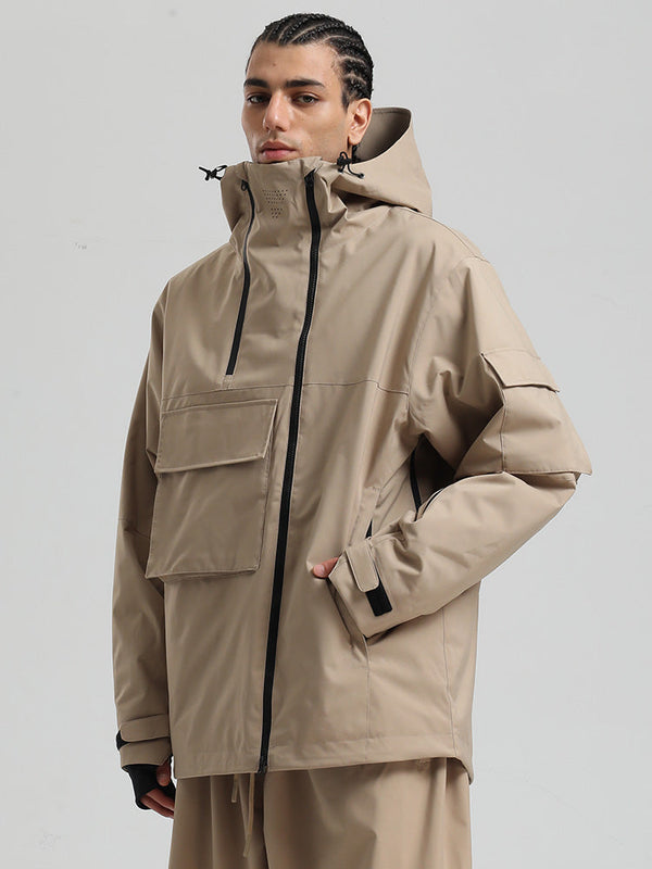 Gsou Snow Terrain Flow FlexZip Hybrid Cargo Snowboardjacke für Herren