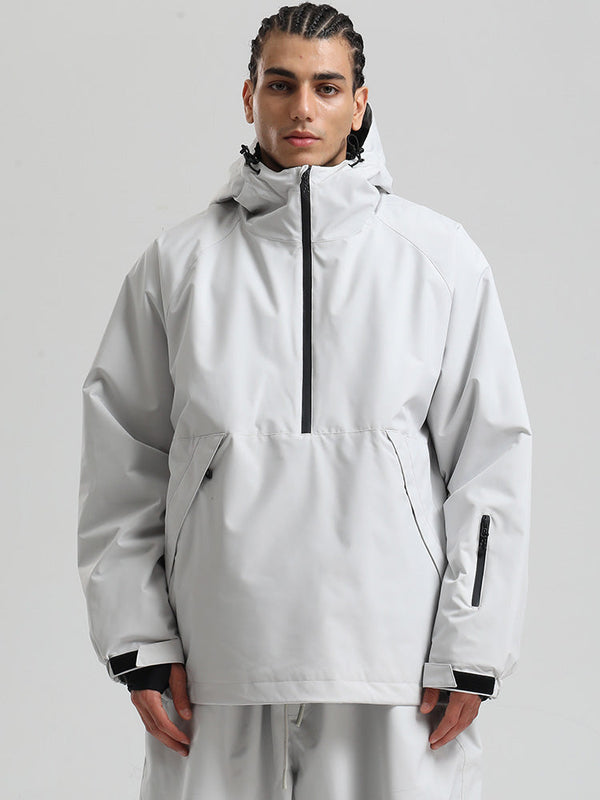 Gsou Snow Herren-Snowboardjacke im urbanen Stil, Pullover-Anorak