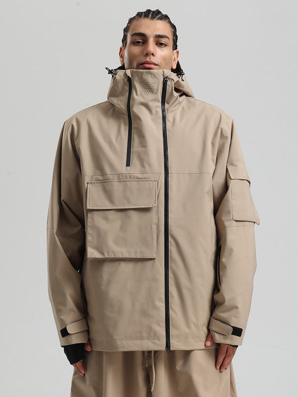 Gsou Snow Terrain Flow FlexZip Hybrid Cargo Snowboardjacke für Herren