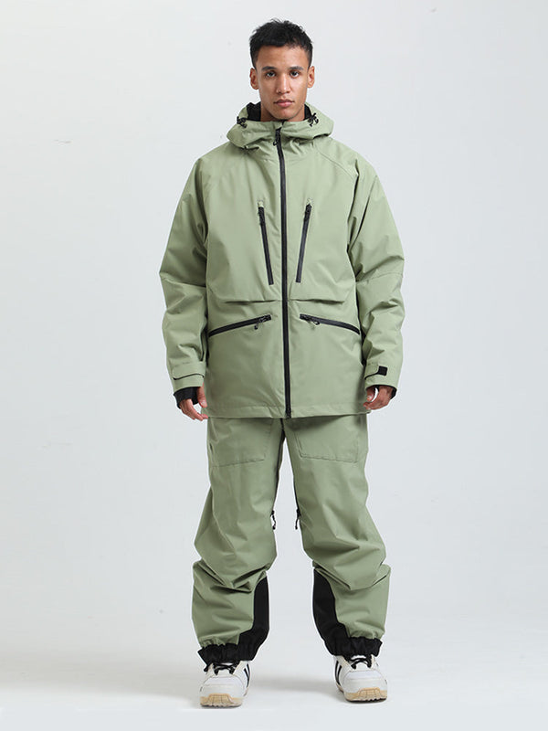 Gsou Herren-Schneeanzug, robust, Bergprofi, Allzweck, Cargo-Schneeanzug
