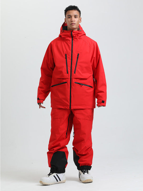 Gsou Herren-Schneeanzug, robust, Bergprofi, Allzweck, Cargo-Schneeanzug