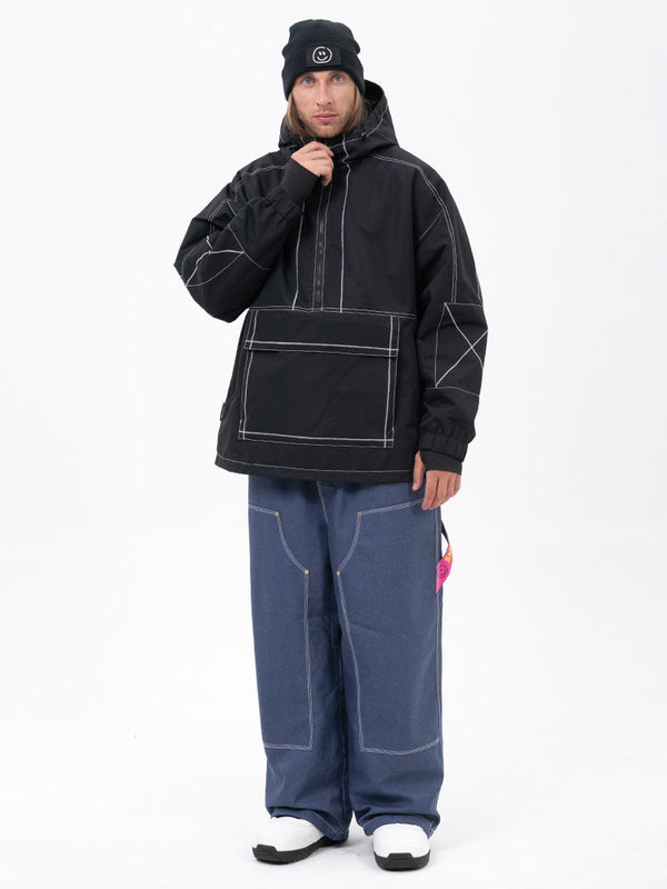 Mountain Vibe Pulloverjacke für Herren & Urban Freerider Baggy-Schneehose Set