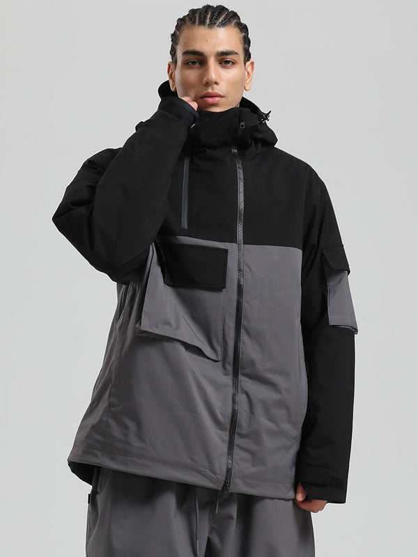 Gsou Snow Terrain Flow FlexZip Hybrid Cargo Snowboardjacke für Herren