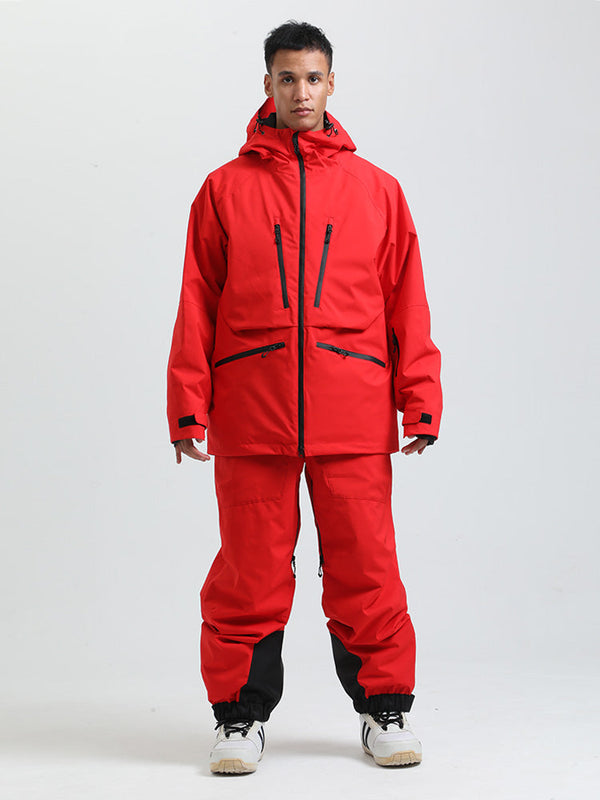 Gsou Herren-Schneeanzug, robust, Bergprofi, Allzweck, Cargo-Schneeanzug