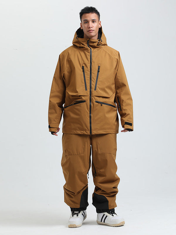 Gsou Herren-Schneeanzug, robust, Bergprofi, Allzweck, Cargo-Schneeanzug