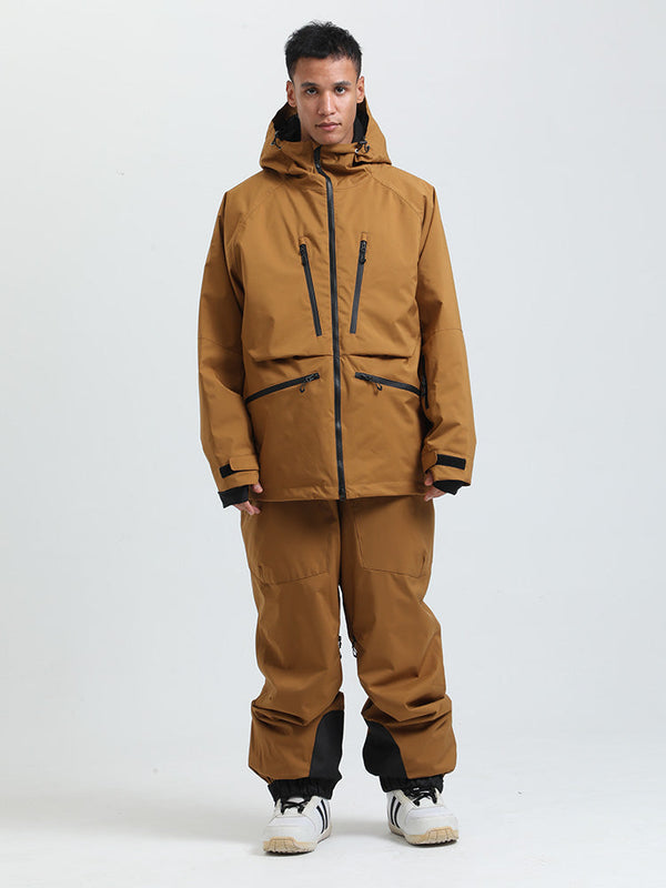 Gsou Herren-Schneeanzug, robust, Bergprofi, Allzweck, Cargo-Schneeanzug