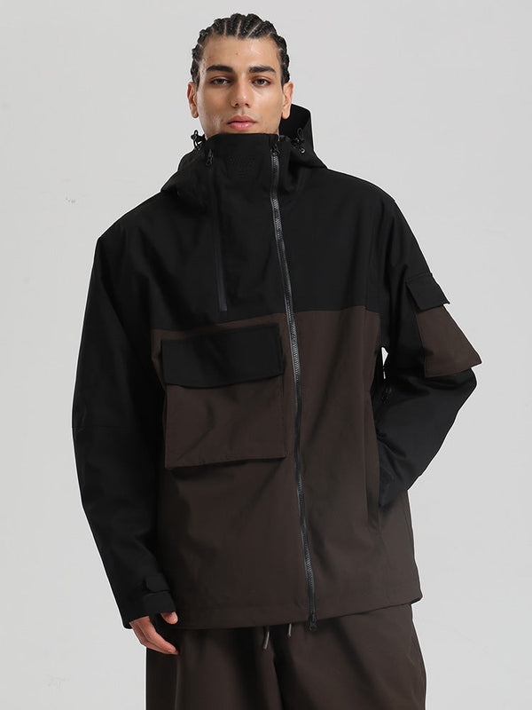 Gsou Snow Terrain Flow FlexZip Hybrid Cargo Snowboardjacke für Herren